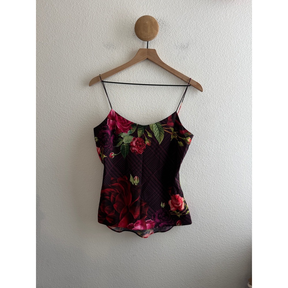 Ted Baker London Floral Cami Tank Top Size Medium